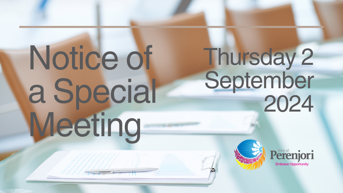 Notice of a Special Meeting of Council