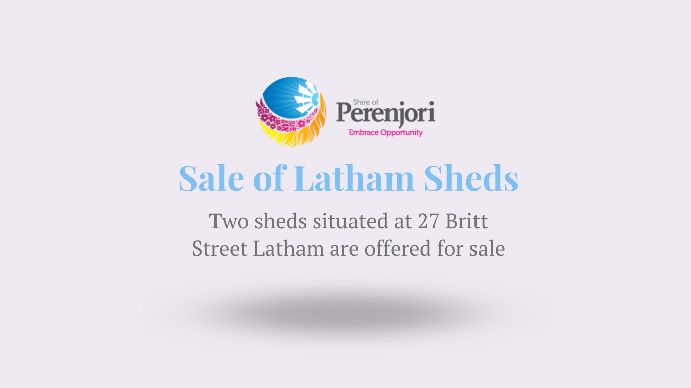 Sale of 2 x Sheds (Latham)