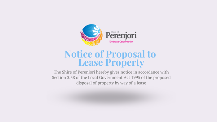 Notice of Proposal to Lease Property